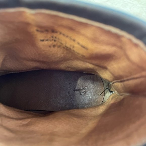 Frye women’s Phillip' Harness Short ankle leather Boots booties brown 6.5 - Picture 10 of 10